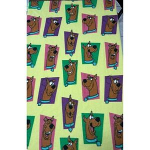 Vintage 2002 Cartoon Network Scooby doo fleece blanket 46x63